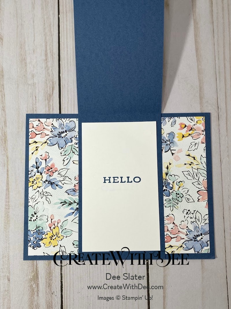 Fun Fold Front Flip Card Fast & Easy Dee Slater, Stampin' Up