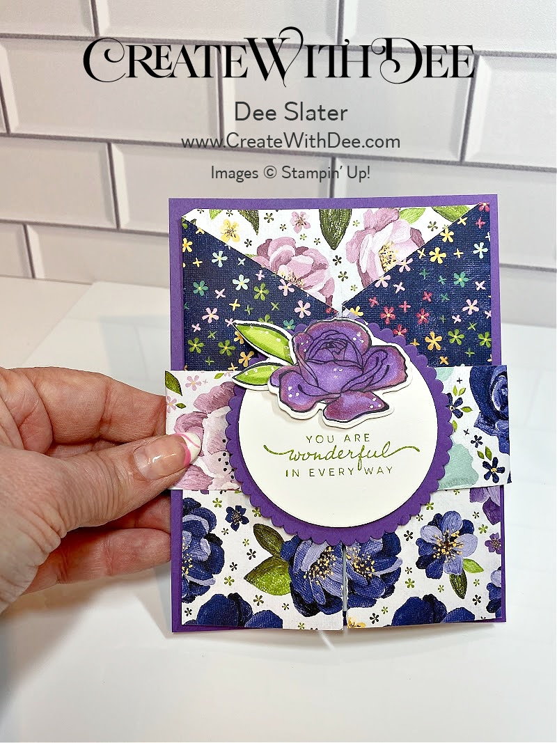 Double Gate Fold Fun Fold Cards Class - 2 Layouts - Dee Slater, Stampin ...